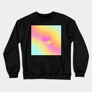 Pink Pastel Level up Crewneck Sweatshirt